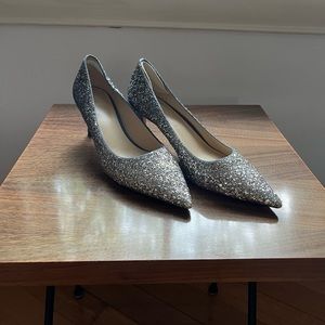 💖 SUPER sparkly glitter kitten heels, size 5